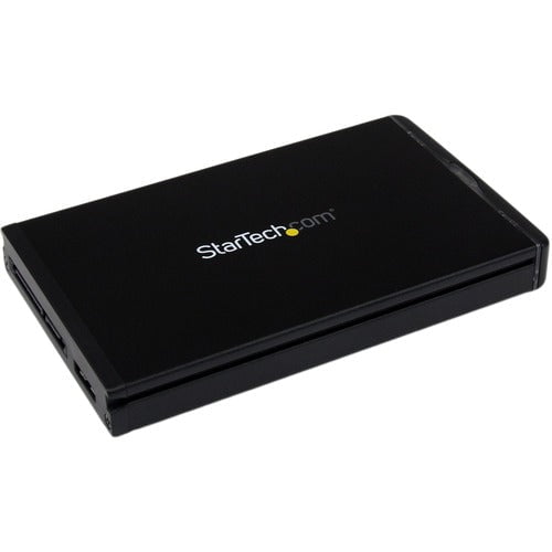 StarTech.com Drive Enclosure SATA/600 - USB 3.0 Micro-B Host Interface - UASP Support Internal/External - Black - Hot Swappable Bays - 1 x HDD Supported - 1 x SSD Supported - 1 x Total Bay - 1 x 2.5" Bay - Aluminium IM3731229