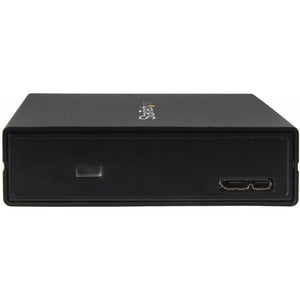 StarTech.com Drive Enclosure SATA/600 - USB 3.1 Micro-B Host Interface - UASP Support External - Black - 1 x HDD Supported - 1 x SSD Supported - 1 x Total Bay - 1 x 2.5" Bay - Aluminium IM3516267