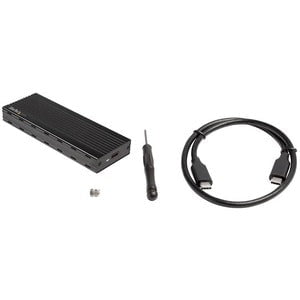 StarTech.com Drive Enclosure - USB 3.1 Type C Host Interface - UASP Support External - Black - 1 x SSD Supported - 1 x Total Bay - Aluminium IM4509536