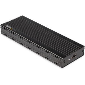 StarTech.com Drive Enclosure - USB 3.1 Type C Host Interface - UASP Support External - Black - 1 x SSD Supported - 1 x Total Bay - Aluminium IM4509536