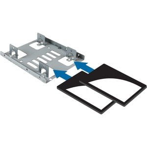 StarTech.com Dual 2.5" to 3.5" HDD Bracket for SATA Hard Drives - 2 Drive 2.5" to 3.5" Bracket for Mounting Bay - 2 x HDD Supported - 2 x SSD Supported - 2 x Total Bay - 2 x 2.5" Bay - Steel IM2518407