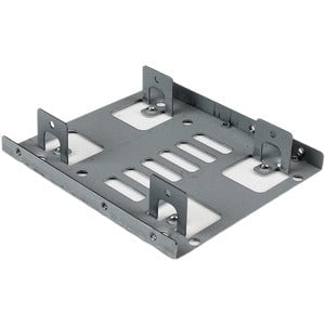 StarTech.com Dual 2.5" to 3.5" HDD Bracket for SATA Hard Drives - 2 Drive 2.5" to 3.5" Bracket for Mounting Bay - 2 x HDD Supported - 2 x SSD Supported - 2 x Total Bay - 2 x 2.5" Bay - Steel IM2518407