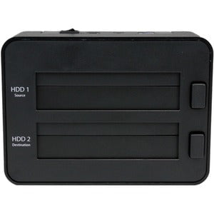 StarTech.com Dual Bay Hard Drive Duplicator and Eraser, External HDD/SSD Cloner / Copier / Wiper Tool, USB 3.0 to SATA Docking Station - Standalone - 1 x Source Drive(s) Supported - 1 x Destination Drive(s) Supported - Serial ATA/600 Drive Interface - USB IM2523155
