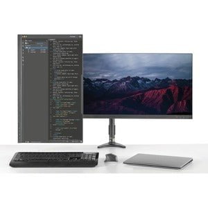 StarTech.com Dual Monitor Arm - Height Adjustable, Desk Surface or Grommet Mount for Two Displays with Cable Management - Height Adjustable - 2 Display(s) Supported - 30.5 cm to 61 cm (24") Screen Support - 27.22 kg Load Capacity - 75 x 75, 100 x 100 - VE IM2902478