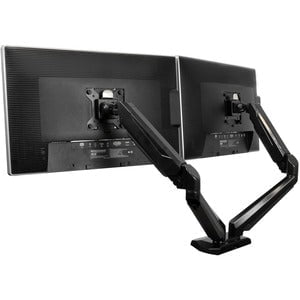 StarTech.com Dual Monitor Arm, USB Hub and Audio Ports in Base, Monitors up to 32" (17.6lb/8kg), VESA Monitor Stand Desk Mount - Increase productivity by mounting two monitors up to 32" , with full-motion articulation - Dual-Monitor Arm - Works on all VES IM3243418