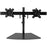 StarTech.com Dual Monitor Stand, Horizontal, For up to 24" (17.6lb/8kg) VESA Monitors, Black, Adjustable Monitor Stand, Steel & Aluminum - Up to 61 cm (24") Screen Support - 16 kg Load Capacity - 40.9 cm Height x 95 cm Width - Tabletop - Aluminium - Black IM3236306