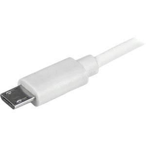 StarTech.com Dual-Port Car Charger - USB with Built-in Micro-USB Cable - White - 1 Pack - 21 W - 5 V DC/4.20 A Output IM2894959