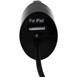 StarTech.com Dual-port Car Charger with Lightning Cable and USB 2.0 Port - Black - 1 Pack - 21 W - 5 V DC/4.20 A Output IM2901892