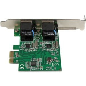 StarTech.com Dual Port Gigabit PCI Express Server Network Adapter Card - PCIe NIC - PCI Express x1 - 2 Port(s) - 2 - Twisted Pair - 10/100/1000Base-T - Plug-in Card IM2784058