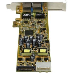 StarTech.com Dual Port PCI Express Gigabit Ethernet PCIe Network Card Adapter - PoE/PSE - PCI Express - Realtek RTL8111E - 2 Port(s) - 2 x Network (RJ-45) - Twisted Pair - Full-height - 10/100/1000Base-T - Plug-in Card IM2334861