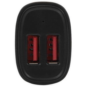 StarTech.com Dual-Port USB Car Charger - 24W/4.8A - Black - 1 Pack - 5 V DC/4.80 A Output IM3360990