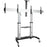 StarTech.com Dual TV Cart, 60in VESA TVs up to 50kg/110lb each, Height Adjustable Mobile Display Mount/Cart, Rolling TV Cart on Wheels - 2 Shelf - 109.77 kg Capacity - 4 Casters - Aluminium - 711.2 mm Length x 2225 mm Width x 2377.4 mm Height - For 2 Devi IM5445654