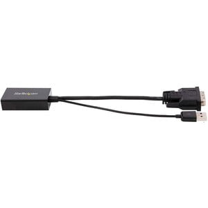 StarTech.com DVI to DisplayPort Adapter with USB Power - DVI-D to DP Video Adapter - DVI to DisplayPort Converter - 1920 x 1200 - 1 Pack - 1 x 20-pin DisplayPort 1.2 Digital Audio/Video - Female - 1 x Powered USB Type A - Male, 1 x 25-pin DVI-D (Single-Li IM4031621