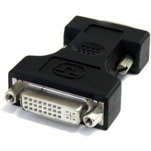 StarTech.com DVI to VGA Cable Adapter - Black - F/M - 1 x 15-pin HD-15 VGA Male - 1 x 29-pin DVI-I (Dual-Link) Digital Video Female - Black IM1722017