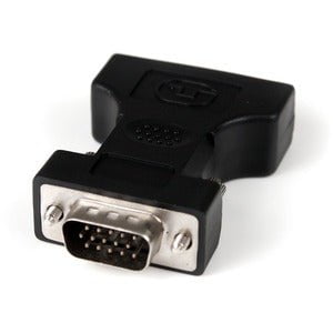 StarTech.com DVI to VGA Cable Adapter - Black - F/M - 1 x 15-pin HD-15 VGA Male - 1 x 29-pin DVI-I (Dual-Link) Digital Video Female - Black IM1722017