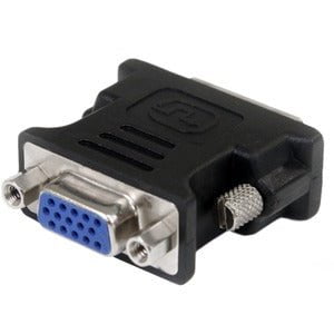 StarTech.com DVI to VGA Cable Adapter - Black - M/F - 1 x 29-pin DVI-I (Dual-Link) Video Male - 1 x 15-pin HD-15 VGA Female - Black IM1722018
