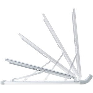 StarTech.com Foldable Laptop Riser Stand, Portable Height Adjustable Ergonomic Laptop Stand, Tilt/Raised/Angled Laptop/Tablet Stand - Angled laptop holder enhances viewing and comfort; Adjustable width (2-7.17in) for notebook computers, tablets, phones, o IM5634453