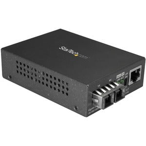 StarTech.com Gigabit Ethernet to SC Fiber Media Converter - 1000Base-SX - Multimode 550 m - 1 x Network (RJ-45) - 1 x SC Ports - DuplexSC Port - Multi-mode - Gigabit Ethernet - 1000Base-T, 1000Base-SX, 1000Base-TX, 10Base-T - 550 m - AC Adapter - Wall Mou IM4127080