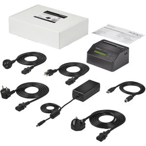 StarTech.com Hard Drive Eraser, Standalone HDD/SSD Sanitizer, 4Kn, Secure Erase Hard Disk Wiper Dock, Hardware Erasing Tool, TAA Compliant - StarTech.com Single-Bay Hard Drive Eraser/Wiper; Standalone 4Kn HDD/SSD Disk Sanitizer; Quick Erase, Single/3/7 Pa IM3741415