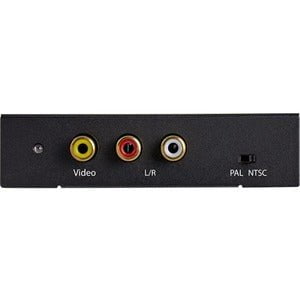 StarTech.com HDMI to RCA Converter Box with Audio - Convert an HDMI signal to RCA composite video- Supporting multiple HD and PC input resolutions, this composite converter works with almost any source device- Plug-and-play installation makes this adapter IM4461947