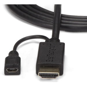 StarTech.com HDMI to VGA Cable - 3 ft / 1m - 1080p - 1920 x 1200 - Active HDMI Cable - Monitor Cable - Computer Cable - 91.44 cm HDMI/VGA Video Cable for Video Device, Monitor, Projector, MAC, Workstation, TV - First End: 1 x 19-pin HDMI Digital Audio/Vid IM2869959
