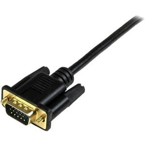 StarTech.com HDMI to VGA Cable - 3 ft / 1m - 1080p - 1920 x 1200 - Active HDMI Cable - Monitor Cable - Computer Cable - 91.44 cm HDMI/VGA Video Cable for Video Device, Monitor, Projector, MAC, Workstation, TV - First End: 1 x 19-pin HDMI Digital Audio/Vid IM2869959