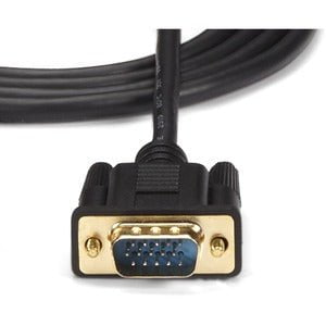 StarTech.com HDMI to VGA Cable - 3 ft / 1m - 1080p - 1920 x 1200 - Active HDMI Cable - Monitor Cable - Computer Cable - 91.44 cm HDMI/VGA Video Cable for Video Device, Monitor, Projector, MAC, Workstation, TV - First End: 1 x 19-pin HDMI Digital Audio/Vid IM2869959