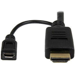 StarTech.com HDMI to VGA Cable - 3 ft / 1m - 1080p - 1920 x 1200 - Active HDMI Cable - Monitor Cable - Computer Cable - 91.44 cm HDMI/VGA Video Cable for Video Device, Monitor, Projector, MAC, Workstation, TV - First End: 1 x 19-pin HDMI Digital Audio/Vid IM2869959
