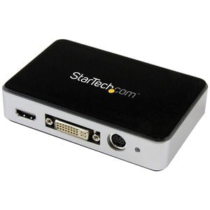 StarTech.com HDMI Video Capture Device - 1080p - 60fps Game Capture Card - USB Video Capture Card - with HDMI DVI VGA - Capture a High-Definition HDMI, DVI, VGA, or Component Video source to your PC - HD PVR - Screen Video Capture Device - Game Capture HD IM2818258