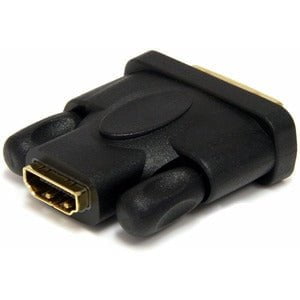 StarTech.com HDMIÂ® to DVI-D Video Cable Adapter - F/M - 1 x HDMI Digital Audio/Video Female - 1 x DVI-D Digital Video Male - Gold Connector - Black IM1591667