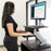 StarTech.com Height Adjustable Standing Desk Converter - Sit Stand Desk with One-finger Adjustment - Ergonomic Desk - 30.5 cm (12") to 76.2 cm (30") Screen Support - 13 kg Load Capacity - Flat Panel Display Type Supported - 16 cm Height x 71.9 cm Width - IM3153188