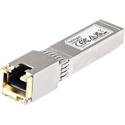 StarTech.com HP 813874-B21 Compatible SFP+ Transceiver Module - 10GBASE-T - For Data Networking - 1 x RJ-45 10GBase-T Network LAN - Twisted Pair10 Gigabit Ethernet - 10GBase-T - Hot-swappable IM4298556