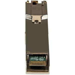 StarTech.com HP J8177C Compatible SFP Transceiver Module - 1000BASE-T - 10 Pack - For Data Networking - 1 x RJ-45 Duplex 1000Base-T LAN - Twisted Pair1.25 Gigabit Ethernet - 1000Base-T - Hot-pluggable, Hot-swappable IM3294333