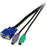 StarTech.com KVM Cable - 1.83 m KVM Cable for KVM Switch - First End: 1 x 15-pin HD-15 - Male, 2 x 6-pin Mini-DIN (PS/2) - Male - Second End: 1 x 15-pin HD-15 - Male, 2 x Mini-DIN (PS/2) - Male - Black - 1 IM1581626