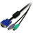 StarTech.com KVM Cable - 1.83 m KVM Cable for KVM Switch - First End: 1 x 15-pin HD-15 - Male, 2 x 6-pin Mini-DIN (PS/2) - Male - Second End: 1 x 15-pin HD-15 - Male, 2 x Mini-DIN (PS/2) - Male - Black - 1 IM1581626