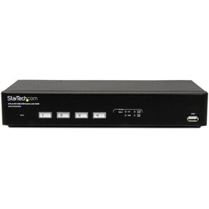 StarTech.com KVM Switch - 4 Computer(s) - 1 Local User(s) - 1920 x 1200 - 1 x Network (RJ-45) - 8 x USB - 5 x DVI - Desktop - TAA Compliant IM2771222