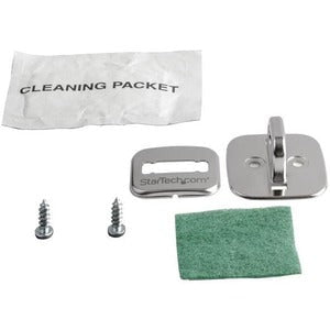 StarTech.com Laptop Cable Lock Anchor - Zinc Alloy - Computer Security Cable Anchor - Desk Mount Security Anchor Point - Screw-On Cable Lock Anchor - Silver IM4444035