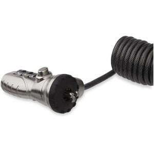 StarTech.com Laptop Combination Cable Lock - Self-Coiling Cable- 3-Digit Lock - Resettable - 3-digit - Combination Lock - Black - Vinyl - 1.83 m - For Notebook, Projector - TAA Compliant IM4444036