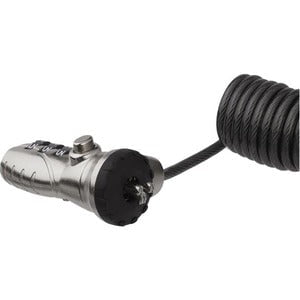 StarTech.com Laptop Combination Cable Lock - Self-Coiling Cable- 3-Digit Lock - Resettable - 3-digit - Combination Lock - Black - Vinyl - 1.83 m - For Notebook, Projector - TAA Compliant IM4444036