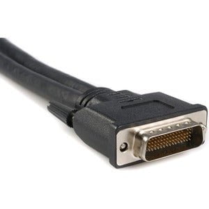 StarTech.com LFH 59 Male to Dual Female VGA DMS 59 Cable - 20.32 cm Video Cable for Monitor, Graphics Card - First End: 2 x 15-pin HD-15 - Female - Second End: 1 x 59-pin DMS-59 - Male - Nickel Plated Connector - Black - 1 IM1598767