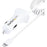 StarTech.com Lightning Car Charger with Coiled Cable, 1m Built-in Cable, 12W, White, 2 Port USB Car Charger Adapter, In Car iPhone Charger - Dual USB car charger charges two mobile devices up to 2.1A simultaneously; Built-in coiled Lightning cable provide IM5699785