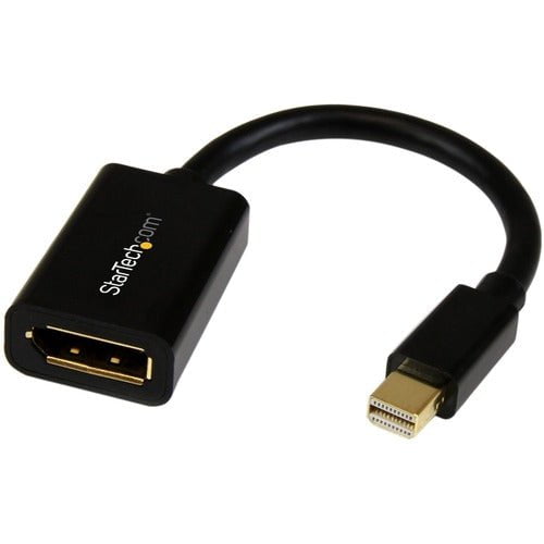 StarTech.com Mini DisplayPort to DisplayPort Adapter, 4K x 2K Video, Ultra HD Mini DP to DP Converter, mDP to DP 1.2 Adapter, Male/Female - 15.24 cm DisplayPort/Mini DisplayPort Video Cable for Monitor, Notebook, Video Device - First End: 1 x 20-pin Mini IM1722025