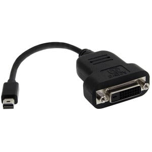 StarTech.com Mini DisplayPort to DVI Adapter, Active Mini DisplayPort to DVI-D Adapter Converter, 1080p Video, mDP to DVI Monitor/Display - Mini DP to DVI-D single-link converter supports 1920x1200 or 1080p 60Hz video; mDP 1.2 - mDP/mDP++ source to DVI mo IM1619911