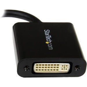 StarTech.com Mini DisplayPort to DVI Adapter, Mini DP to DVI-D Single Link Converter, 1080p Video, Passive, mDP 1.2 to DVI Monitor/Display - 1 Pack - 1 x 20-pin Mini DisplayPort Digital Audio/Video - Male - 1 x 29-pin DVI-I Digital Video - Female - Black IM2410877