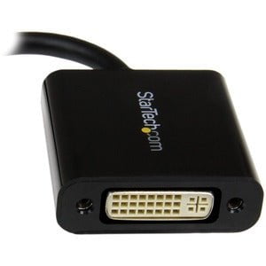 StarTech.com Mini DisplayPort to DVI Adapter, Mini DP to DVI-D Single Link Converter, 1080p Video, Passive, mDP 1.2 to DVI Monitor/Display - 1 Pack - 1 x 20-pin Mini DisplayPort Digital Audio/Video - Male - 1 x 29-pin DVI-I Digital Video - Female - Black IM2410877