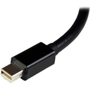 StarTech.com Mini DisplayPort to DVI Adapter, Mini DP to DVI-D Single Link Converter, 1080p Video, Passive, mDP 1.2 to DVI Monitor/Display - 1 Pack - 1 x 20-pin Mini DisplayPort Digital Audio/Video - Male - 1 x 29-pin DVI-I Digital Video - Female - Black IM2410877