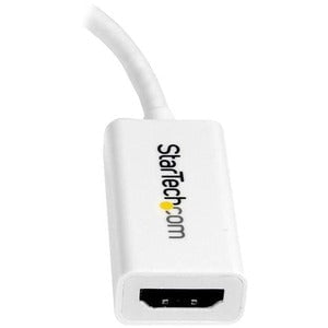 StarTech.com Mini DisplayPort to HDMI Adapter, Active Mini DP to HDMI Video Converter for Monitor/Display, 4K 30Hz, mDP to HDMI Adapter, White - 1 Pack - 1 x 20-pin Mini DisplayPort 1.2 Digital Audio/Video - Male - 1 x 19-pin HDMI 1.4 Digital Audio/Video IM2902509