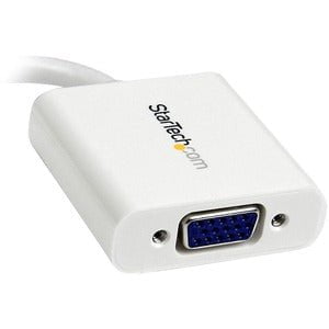 StarTech.com Mini DisplayPort to VGA Adapter, Active Mini DP to VGA Converter, 1080p Video, mDP 1.2 to VGA Monitor/Display Adapter Dongle - 1 x 20-pin Mini DisplayPort 1.1a Digital Audio/Video - Male - 1 x 15-pin HD-15 - Female - White IM1991369