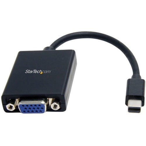 StarTech.com Mini DisplayPort to VGA Adapter, Active Mini DP to VGA Converter, 1080p Video, VESA Certified, mDP 1.2 to VGA Monitor/Display - Active Mini DisplayPort to VGA adapter dongle supports 1080p 60Hz video; mDP 1.2 HBR2; EDID/DDC - VESA DisplayPort IM1607369