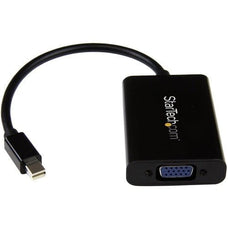 StarTech.com Mini DisplayPort to VGA Adapter with Audio - Mini DP to VGA Converter - 1920x1200 - 1 Pack - 1 x 20-pin Mini DisplayPort Digital Audio/Video - Male - 1 x 15-pin HD-15 - Female, 1 x Mini-phone Audio - Female, 1 x 5-pin Micro USB Type B - Femal IM2980742